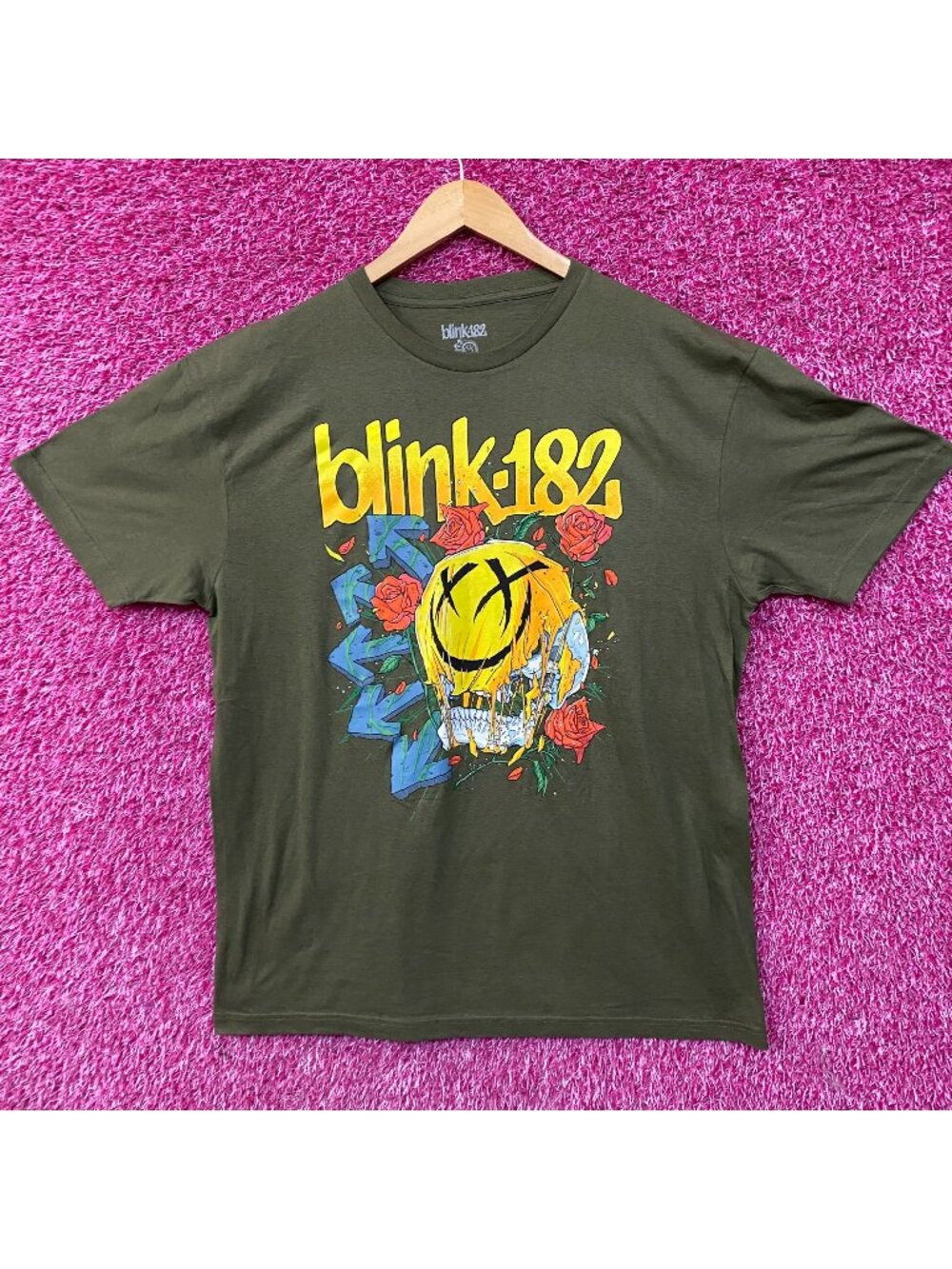 Blink-182 Self-Titled Album Punk Rock Band T-Shirt XXL